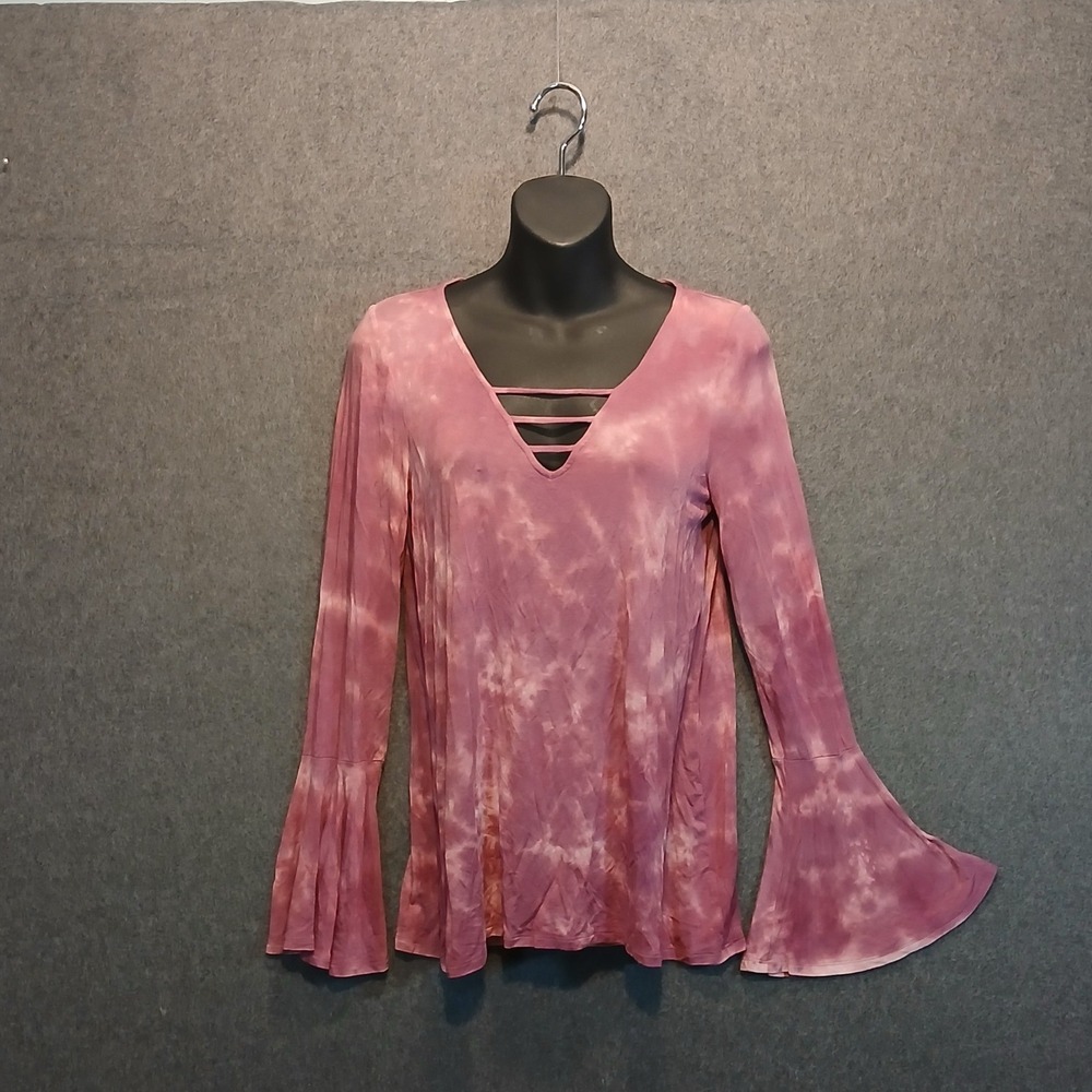 American Eagle Soft & Sexy M Tie Dye flare long sleeve top hippie y2k boho
